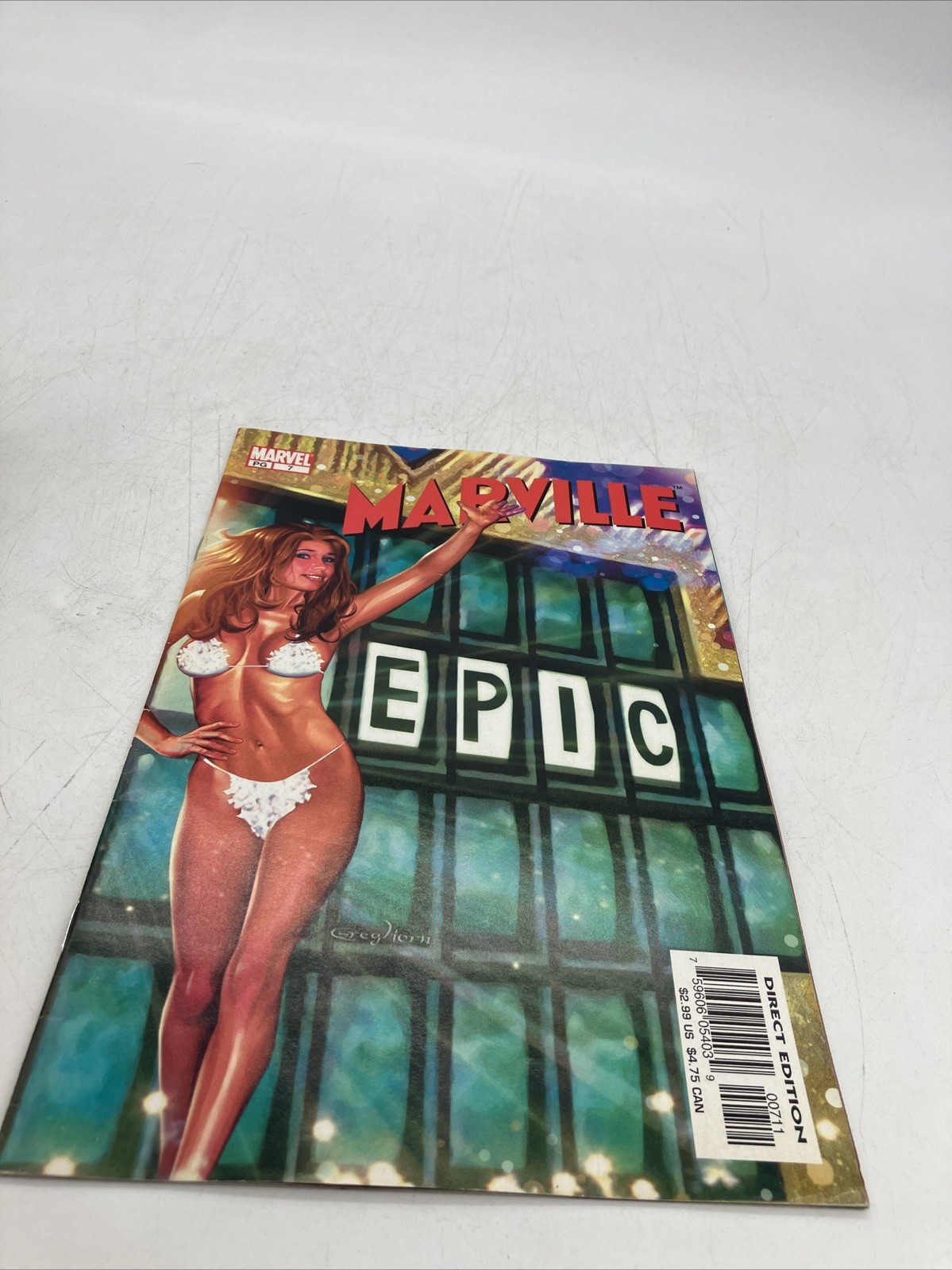 MARVILLE #7 - (2003) Final Issue  Greg Horn Cover Vanna White spoof