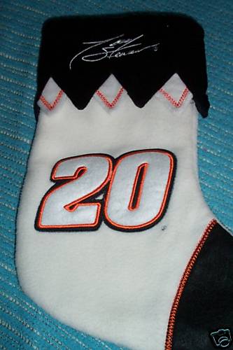 TONY STEWART CHRISTMAS STOCKING 14 1/2\