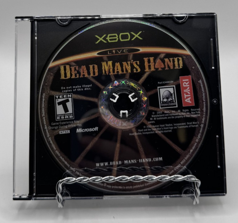 Xbox Dead Man's Hand (Microsoft Xbox, 2004) Disc Only Tested
