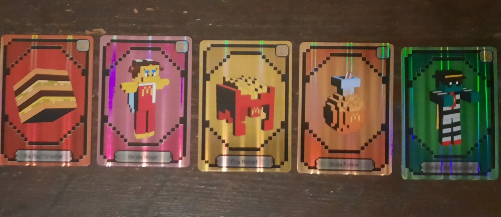 McDonald's A Minecraft Movie Holographic Trading Card Lot 5 Birdie 2025