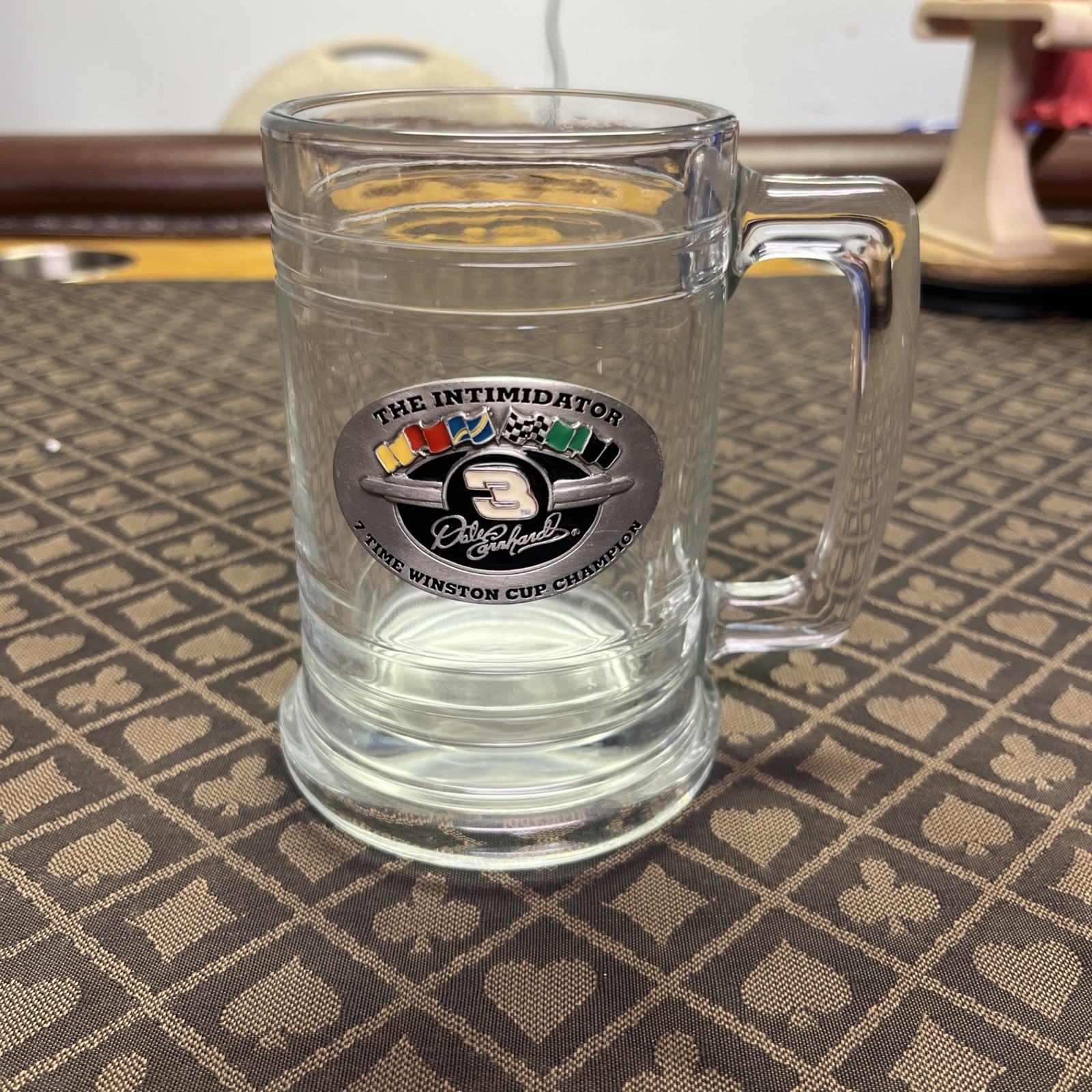 Dale Earnhardt The Intimidator 7 Time Winston Cup Champion Beer Mug