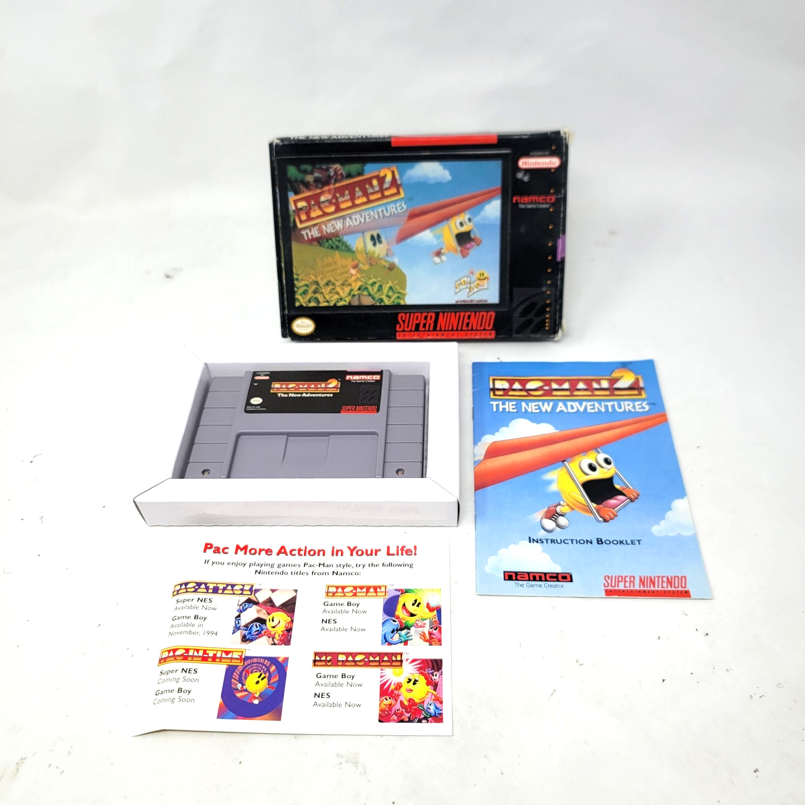 Pac-Man 2: The New Adventures SNES (Super Nintendo) CIB Complete W/Manual Tested