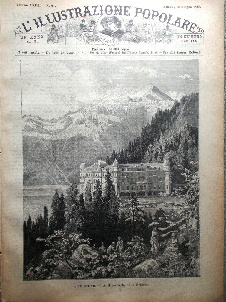 L'illustrazione Popolare 12 June 1887 Exhibition Bakery Coal Mines