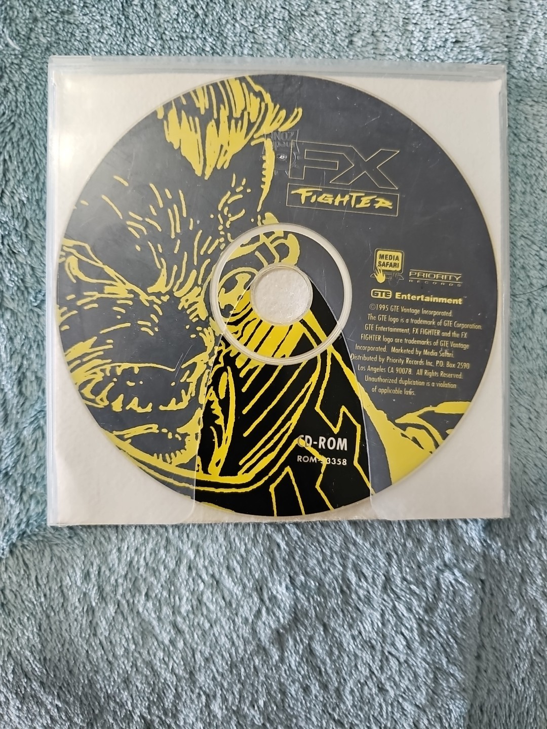 FX FIGHTER CD ROM PC GAME 1995 GTE Entertainment 