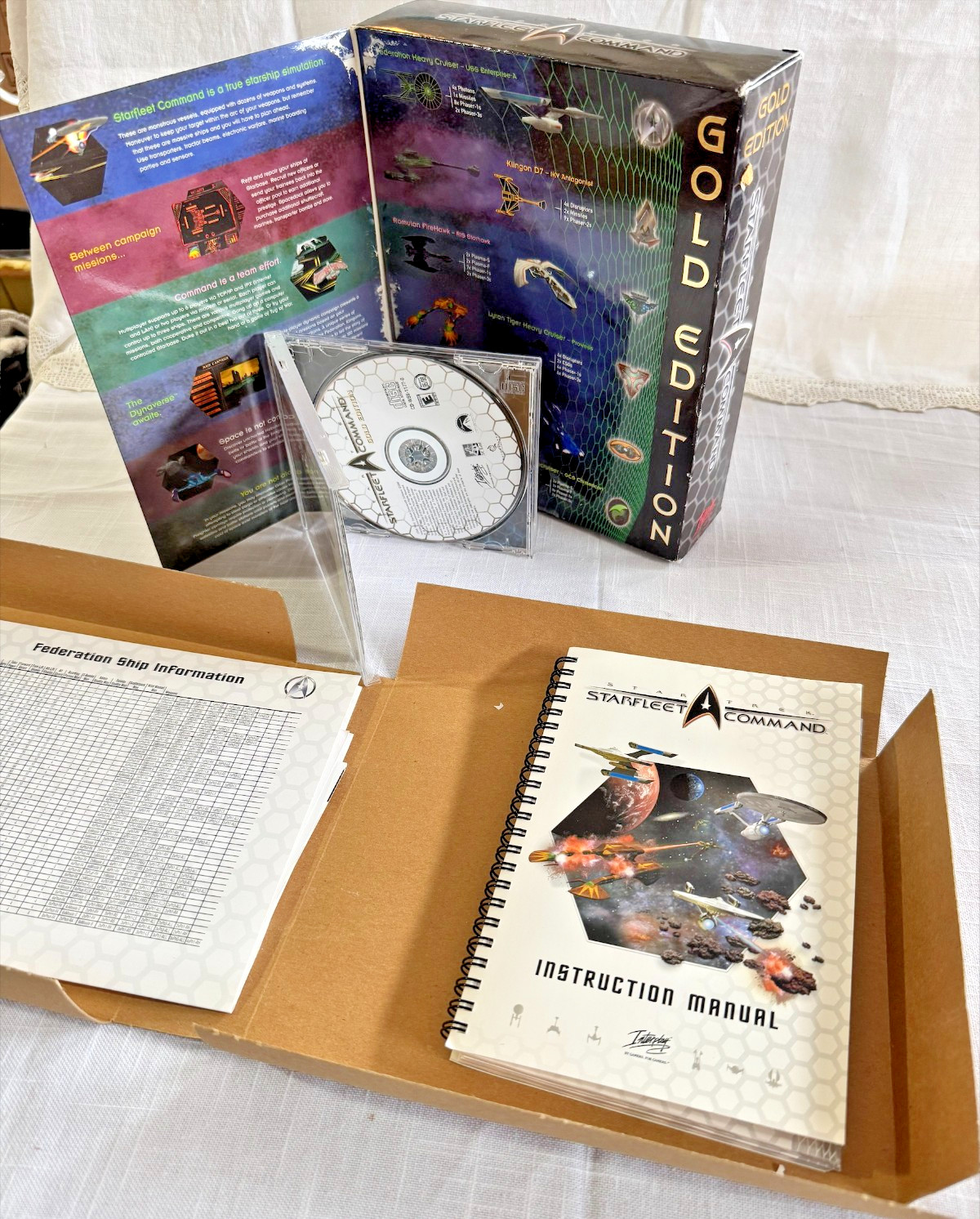 Interplay Star Trek Starfleet Command Gold Edition PC Game Big Box Complete