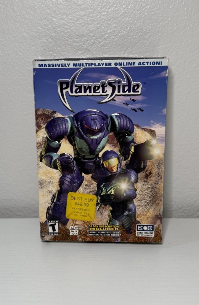 PlanetSide PC Video Game With Box And Poster etc.