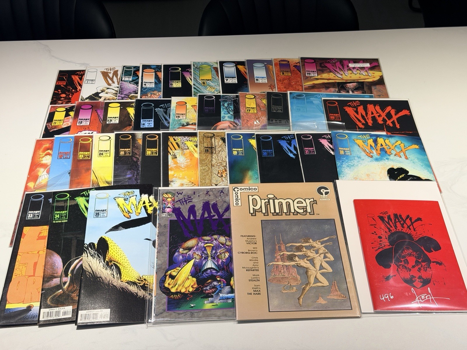 The Maxx Compete Run 1-35 Plus Primer 1 (First Appearance) And Red Ashcan Signed