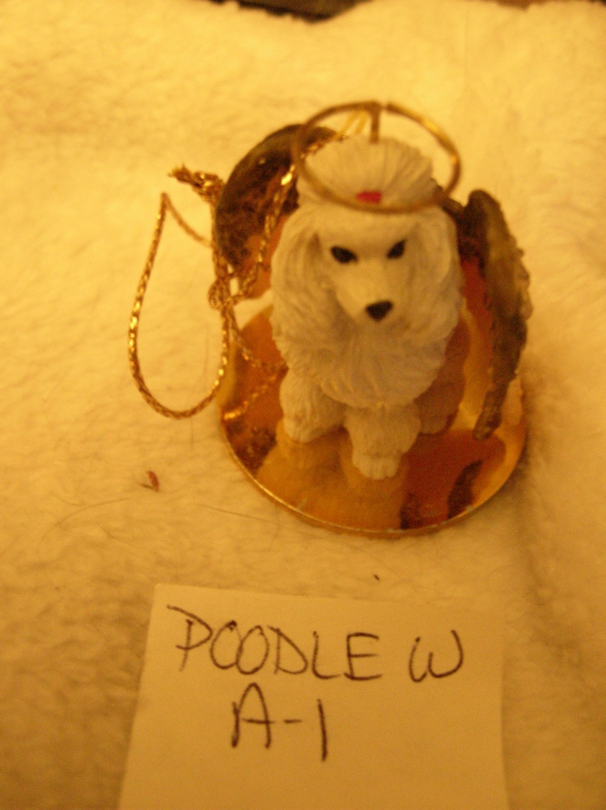 Tiny Ones angel devil mini dog ornaments Poodle Welsh Corgi Westie