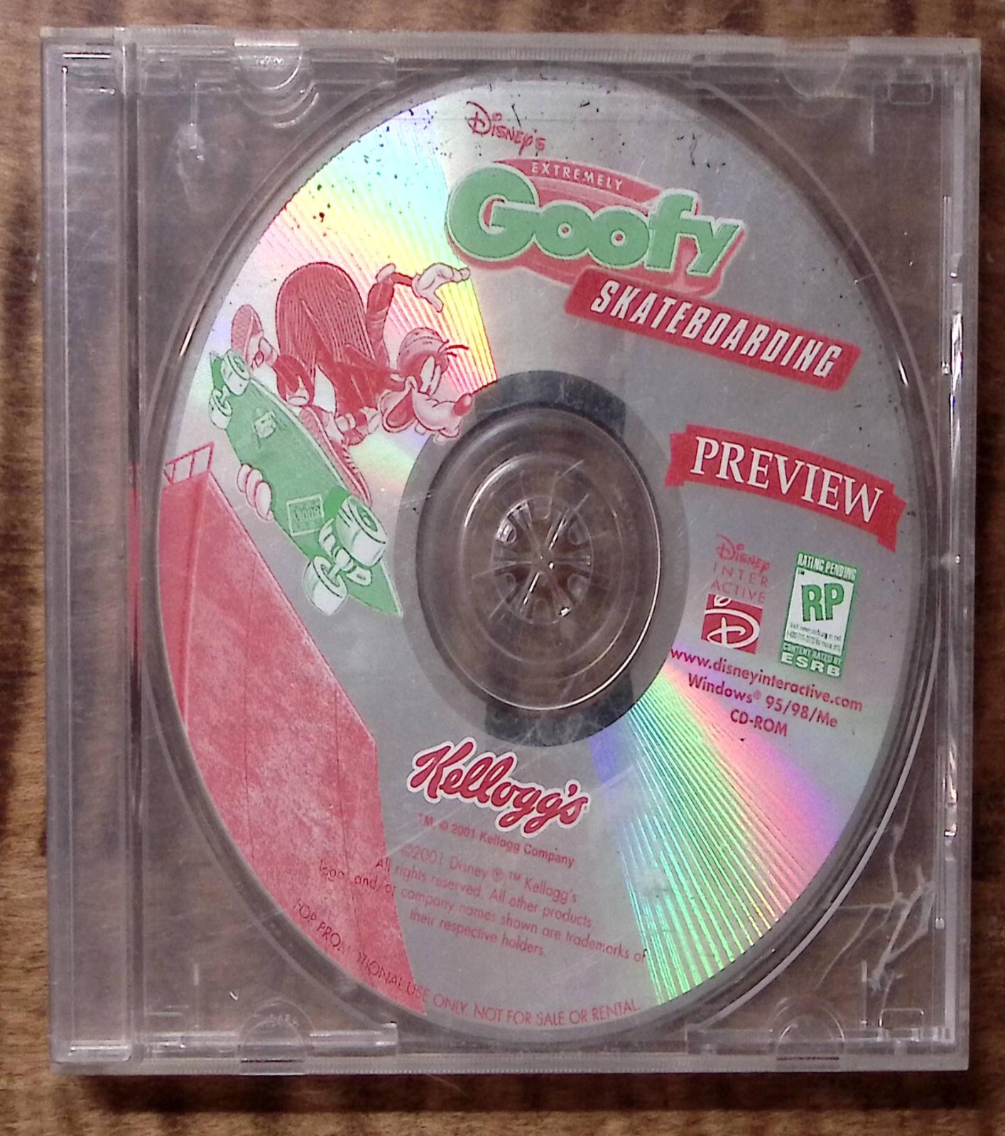 DISNEY'S EXTREMELY GOOFY SKATEBOARDING PREVIEW KELLOGG'S PROMO WINDOWS  CD 3899