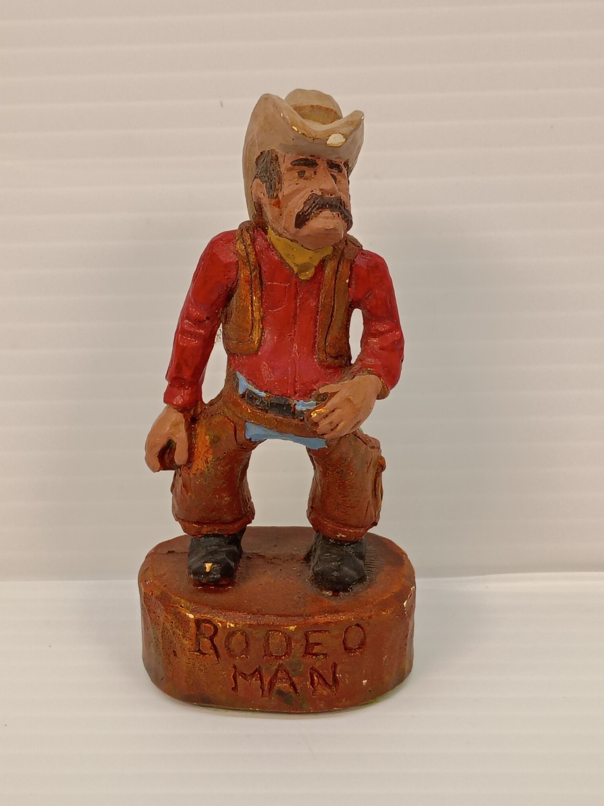 Vintage 1981 J Vincent \'Rodeo Man\'  Western Cowboy Figure Figurine 4\