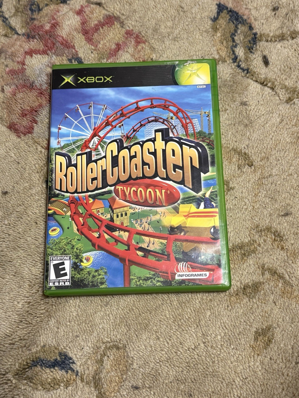 Rollercoaster Tycoon (Original Xbox, 2003) COMPLETE W/ MANUAL