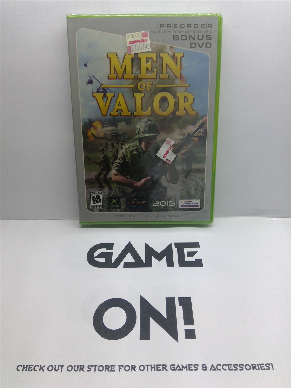 Men of Valor (Xbox, 2004) Bonus DVD - New Factory Sealed - 