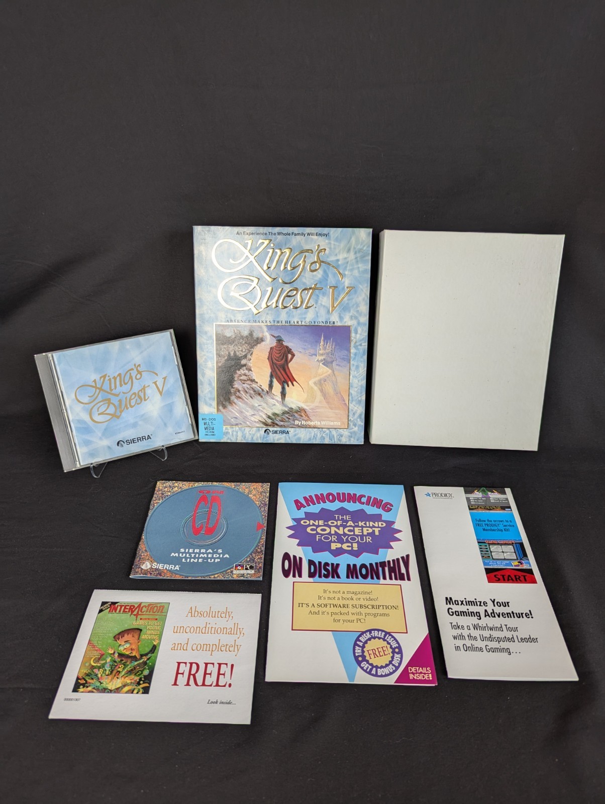 King's Quest V: Absence Makes the Heart Go Yonder - Rare Complete (CIB) Big Box