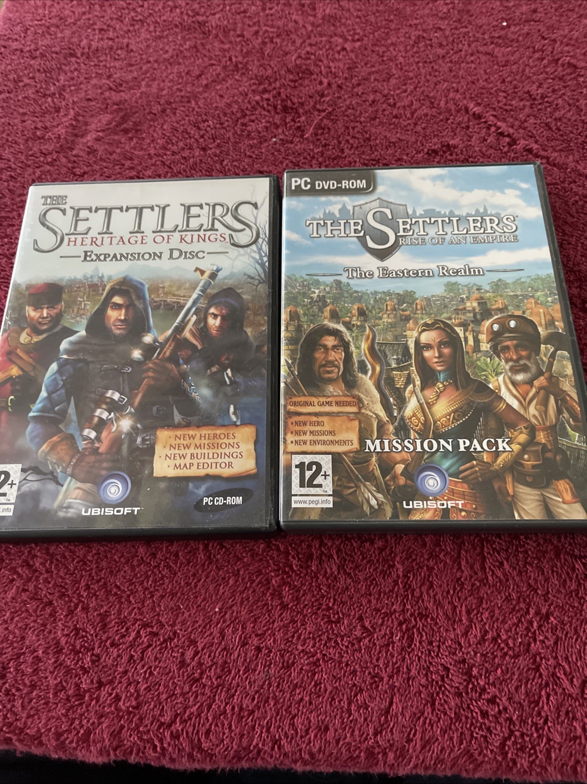 The Settlers Rise of an Empire Eastern Realm & Heritage Of Kings Exp Disc Mint