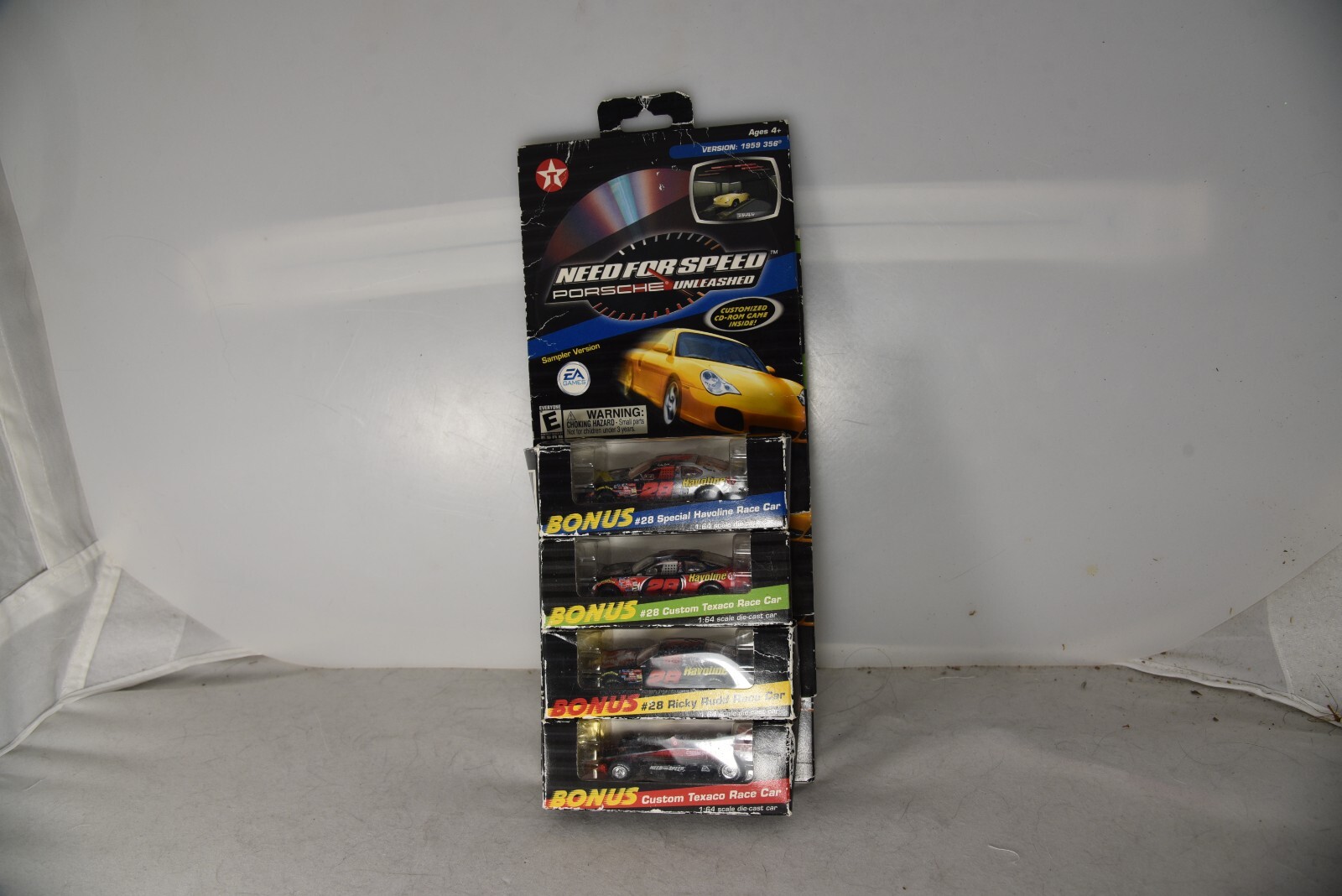 5) Need For Speed Porsche Unleashed #28 Texaco Havoline Race Car Set 4/5 Cars