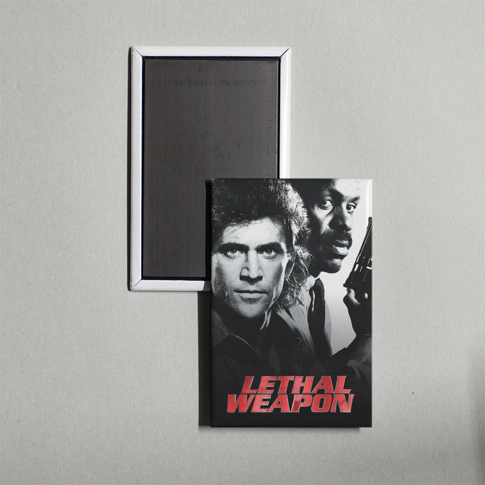 Lethal Weapon Mini Movie Poster Fridge Locker Magnet
