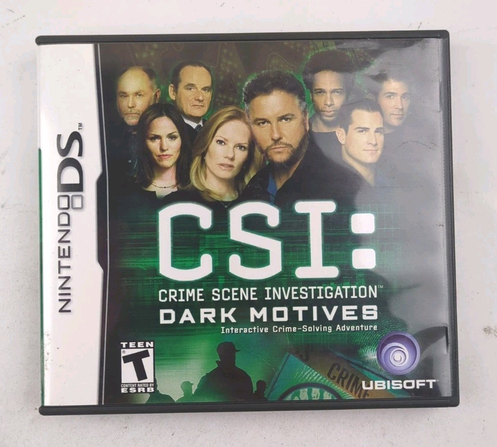 CSI: Crime Scene Investigation Dark Motives Nintendo DS Case & Insert Only