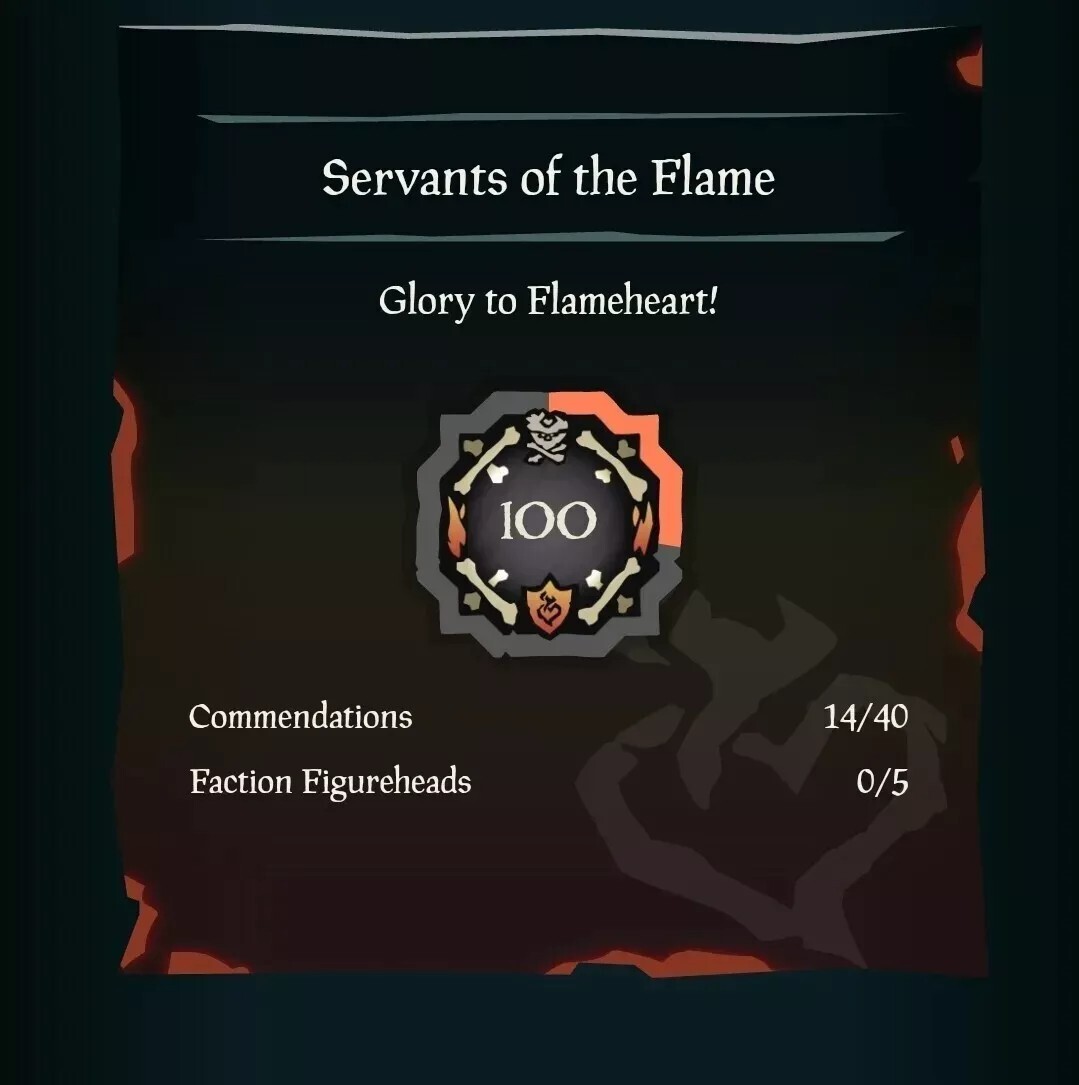 Sea of thieves Boost 0-100 lvl PVP Servants of the Flame  | Custom Order