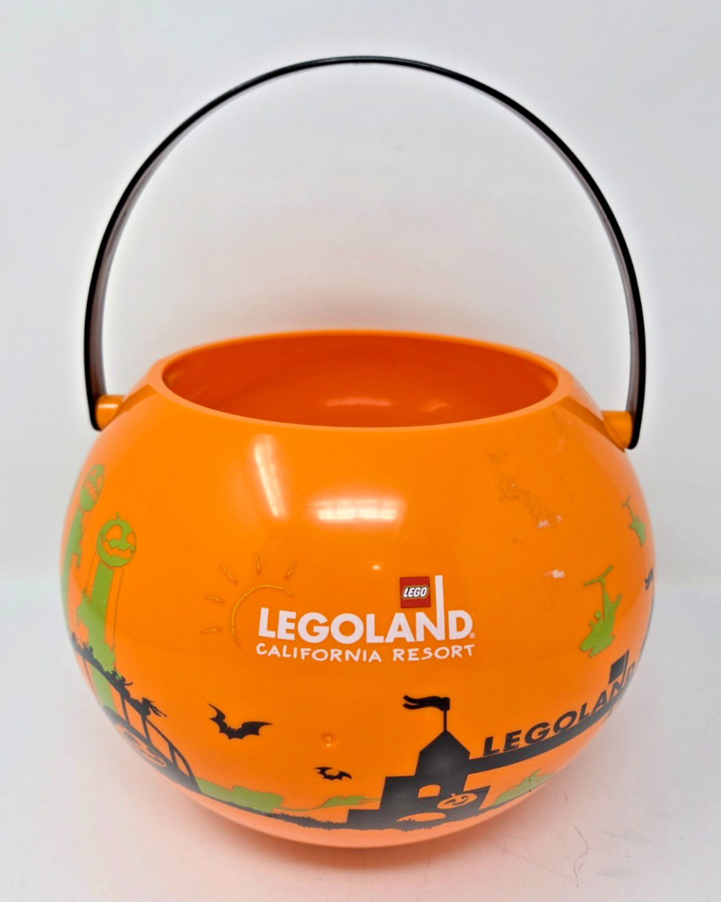 LEGOLAND California Resort Hotel Lighted Halloween Candy Bucket Pail 2018 TESTED
