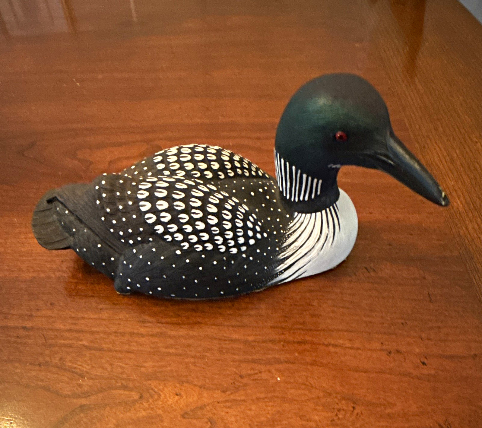 Roger Desjardins Signed Common Loon Decoy Figurine