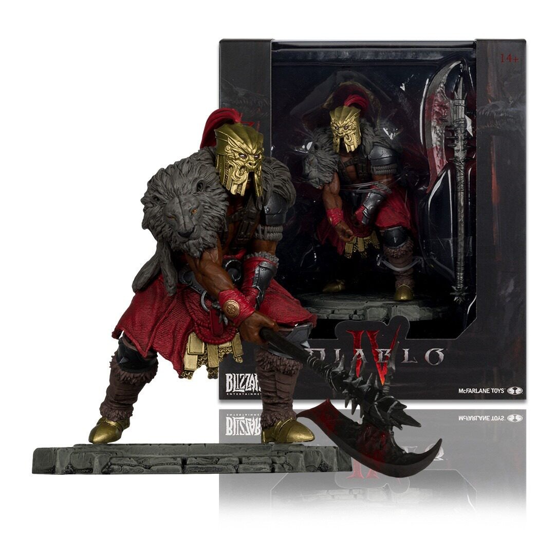 McFarlane Diablo IV Barbarian Rogue 6 Inch Posed Collectible Statue Toy