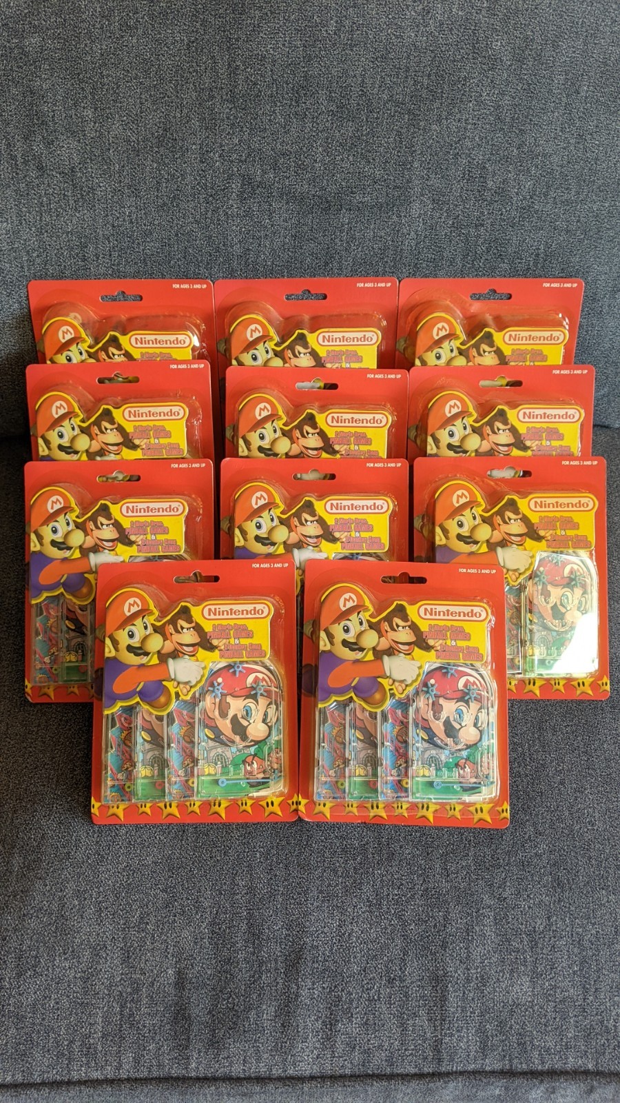 Vintage Nintendo 4 Pinball mini games 2 Mario Bros and 2 Donkey Kong TARA TOYS