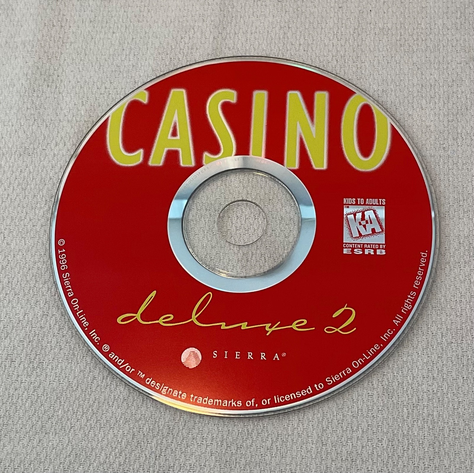 Casino Deluxe 2 (PC Game, 1996) Gambling Simulation *Disc Only*