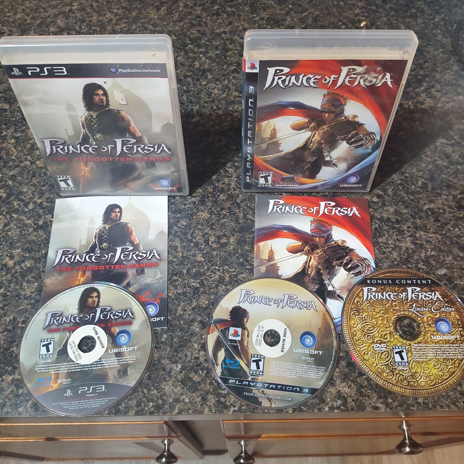 Prince of Persia 2008 Limited Edition (No Slipcover) + The Forgotten Sands 2010 