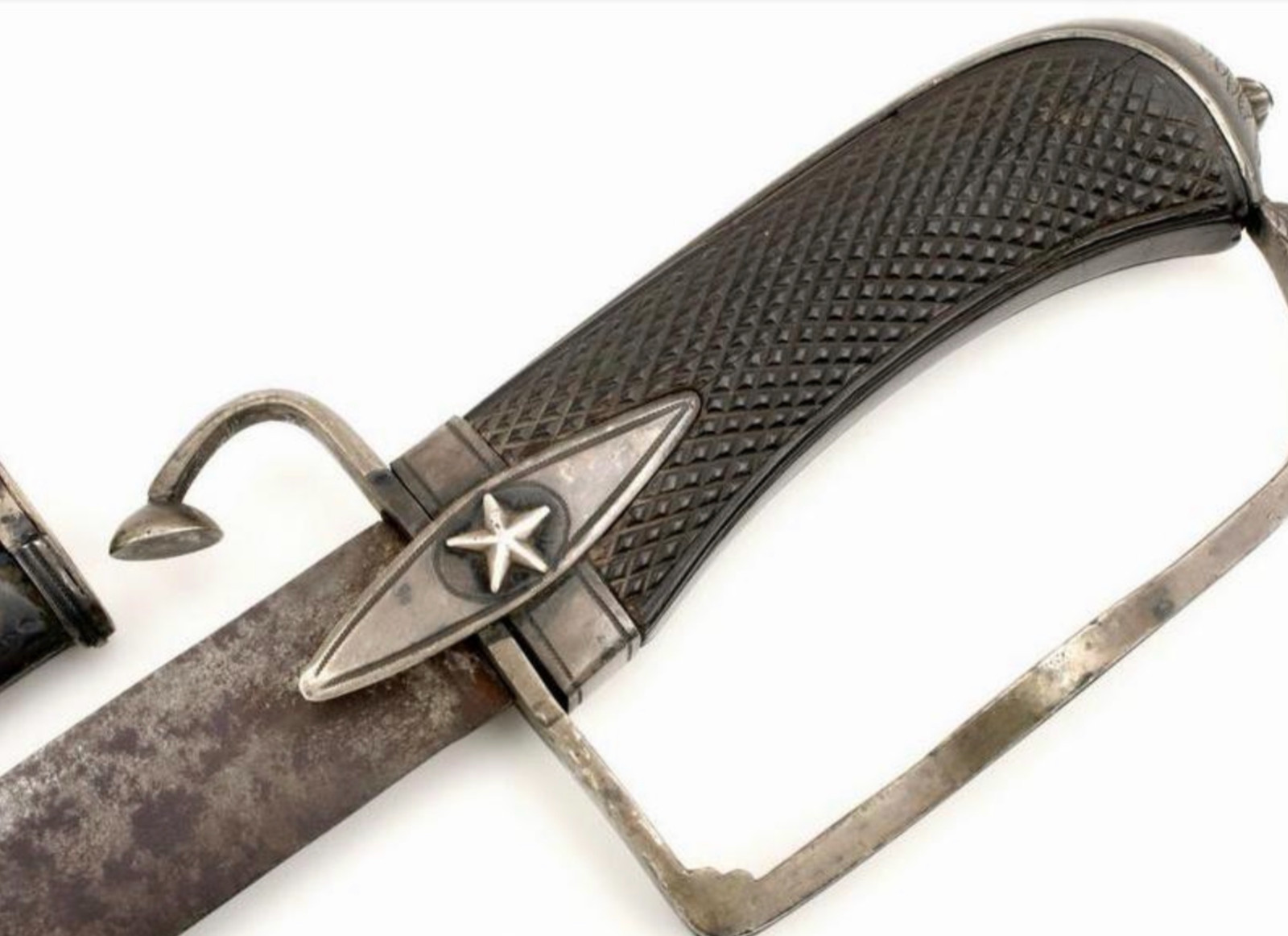 Rare American Civil War Texas officer Sword / Republic  Handle is silver gorges
