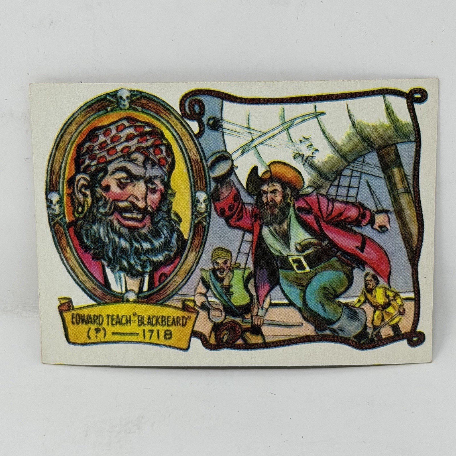 1961 Fleer Gum Co. Pirates Bold #24 Blackbeard