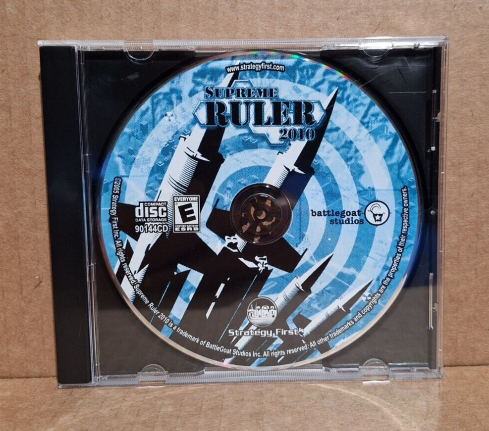 Supreme Ruler 2010 (PC, 2005) - Disc Only, Tested