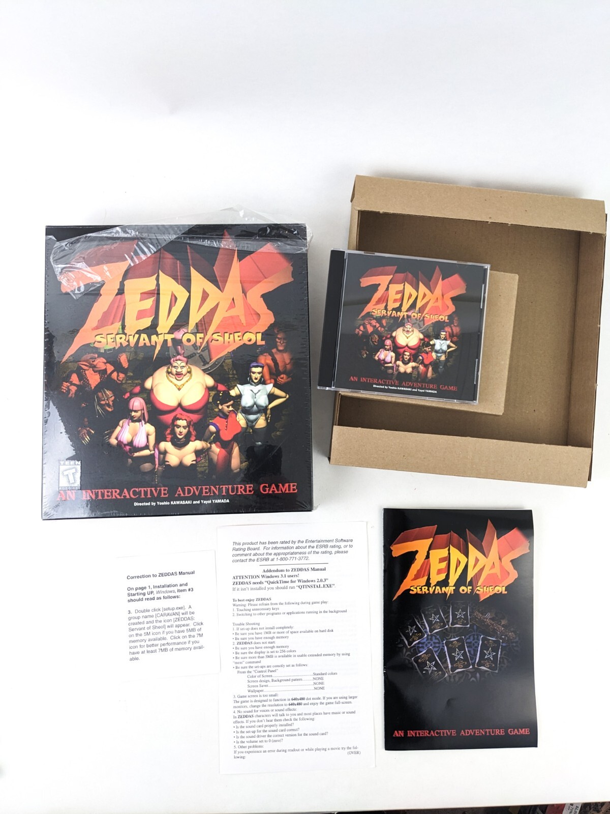 ZEDDAS SERVANT OF SHEOL Rare PC Game Big Box (1995 Windows 3.1/95)