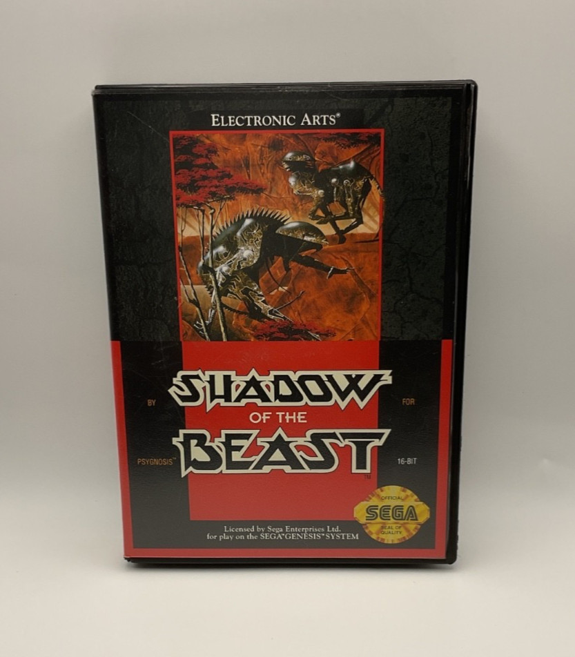 Shadow of the Beast Sega Genesis Video Game 1991 Complete Electronic Arts EA