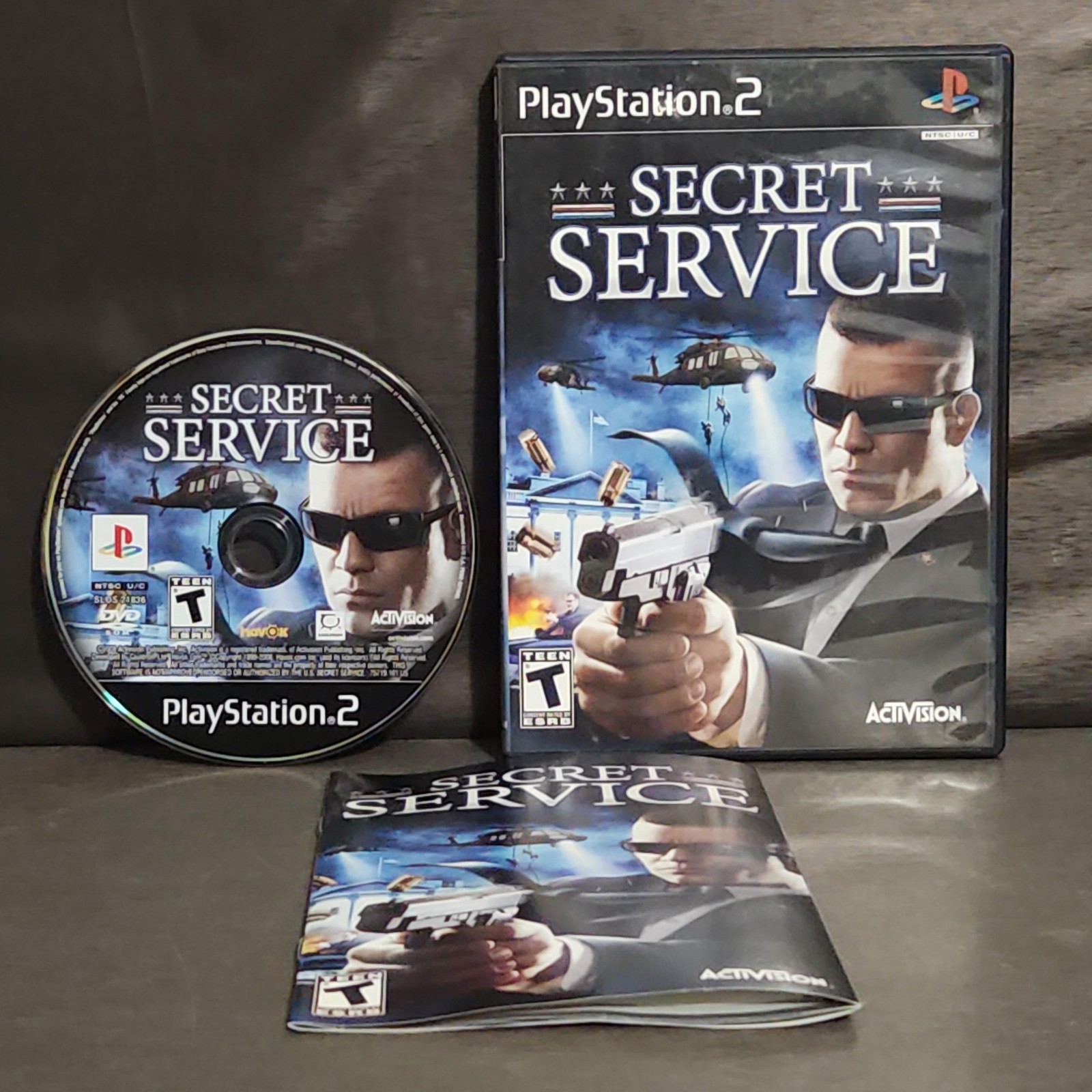 Secret Service Sony PlayStation 2 PS2 Game CIB T Activision 2008 Shooter