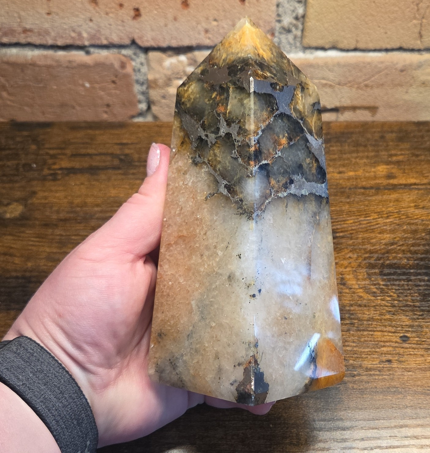 Lions Gate Quartz, Golden HealerQuartzandPyrite, Rare Find, 1062g, L#1062160