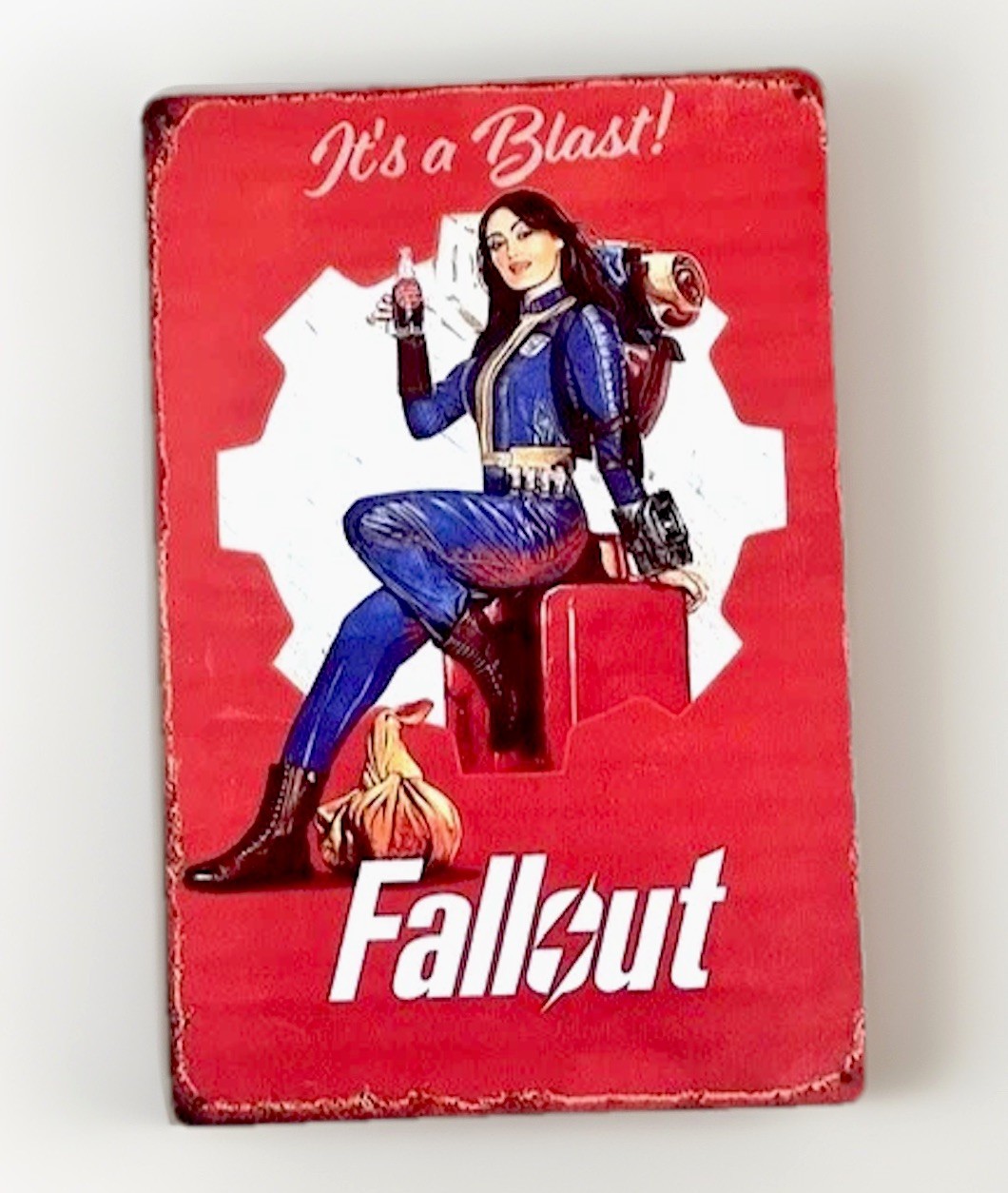 FALLOUT It's a Blast Metal Sign, iron Wall Hanging Decor for Home NEW 12x8