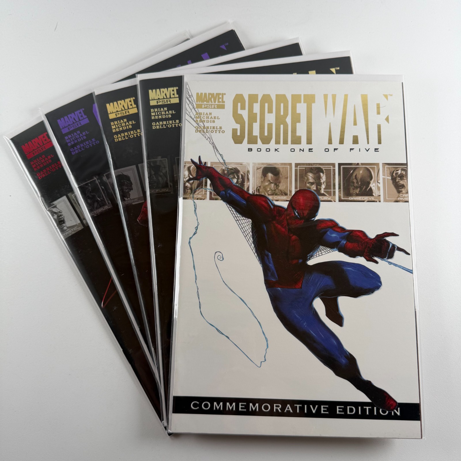Marvel Secret War PSR Commemorative Edition Complete Set #1-5 Dell'Otto NM