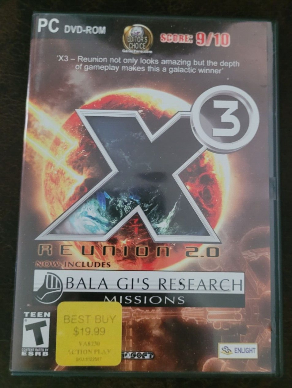 X3 Reunion 2.0 Bala GIs Research Mission PC DVD Rom Game
