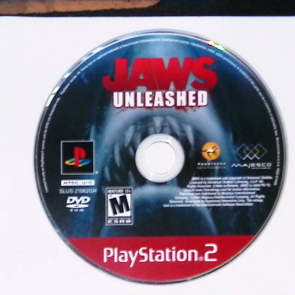 Jaws Unleashed Playstation 2 Majesco Tested and Works
