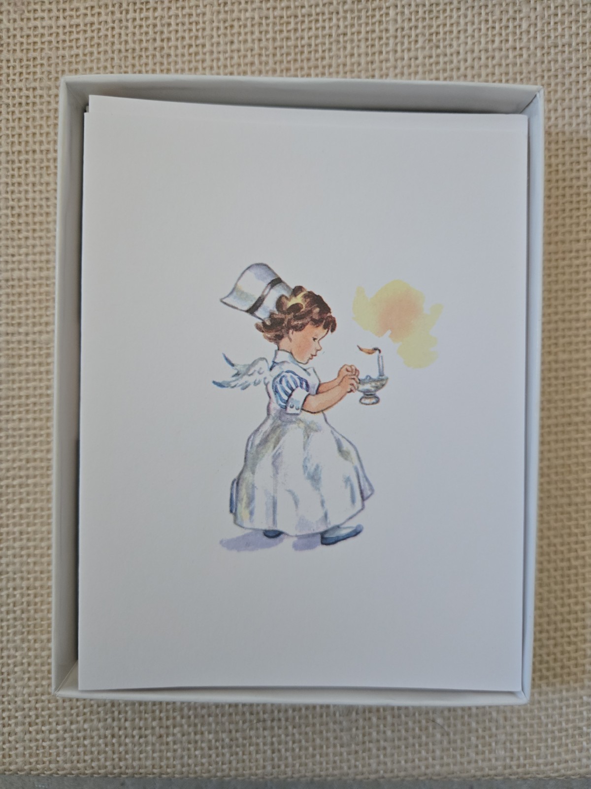 Vintage Kristin Elliott Nurse Angel Notes Cards 8 Cards/ Envelopes New In Box