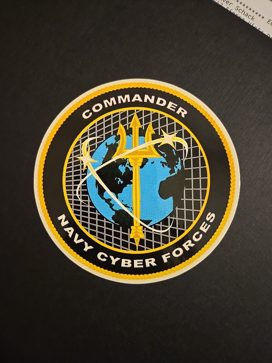 Navy Cyber Forces Commander National Mission Force STICKER Vinyl Kiss-Cut Decal