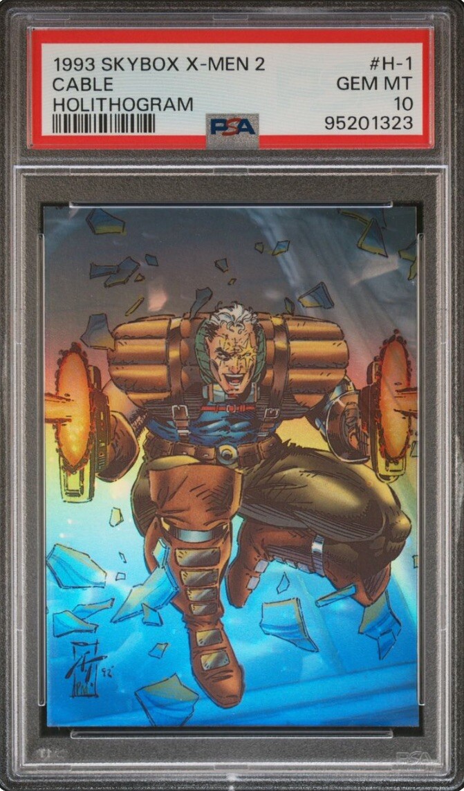 1993 SkyBox Marvel X-Men: Series 2 Holithogram Cable #H-1 PSA GEM 💎 MINT 10