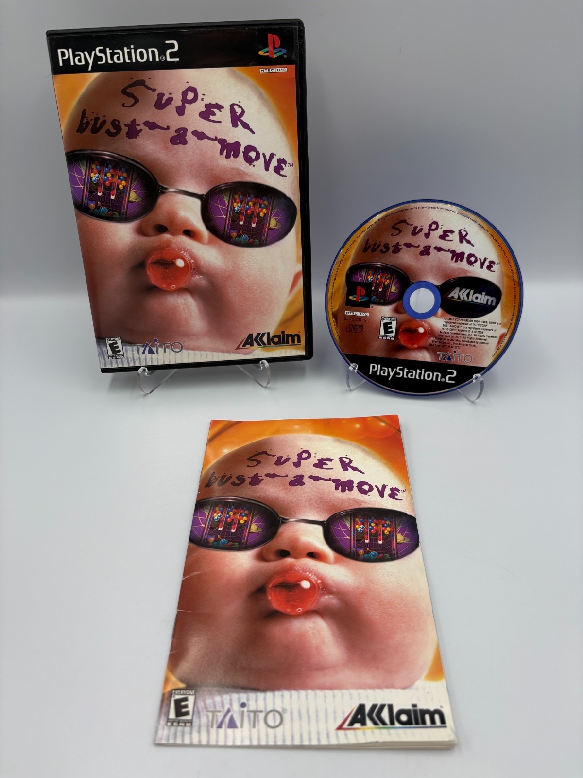 Super Bust-A-Move - Sony Playstation 2 PS2 - CIB Complete w/ Manual - Tested