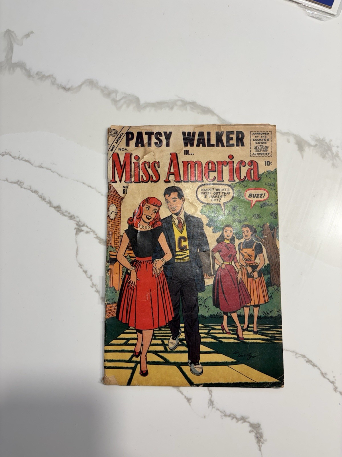 Miss America #81  MARVEL 1956  PATSY WALKER    hayfamzone