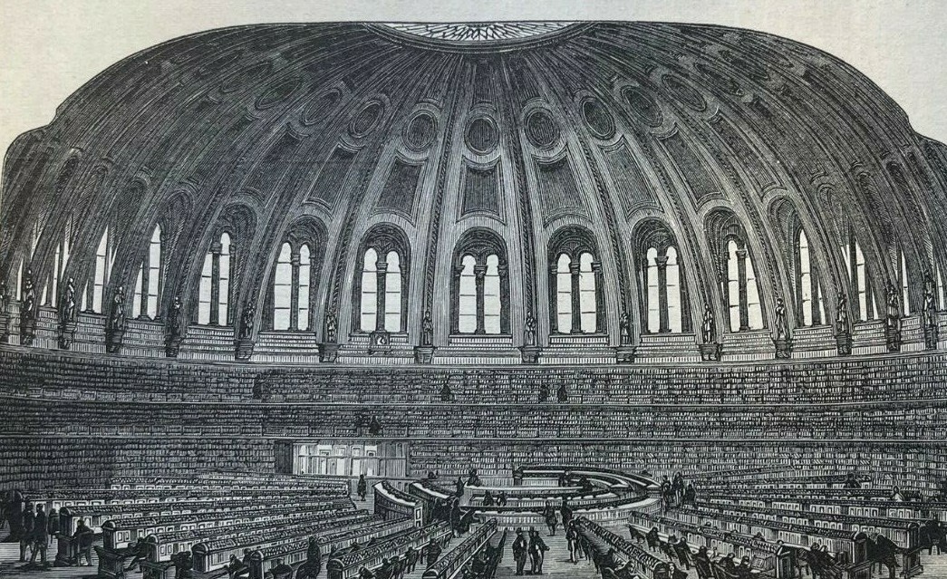 1873 London England British Museum and Its Reading Room illustrated