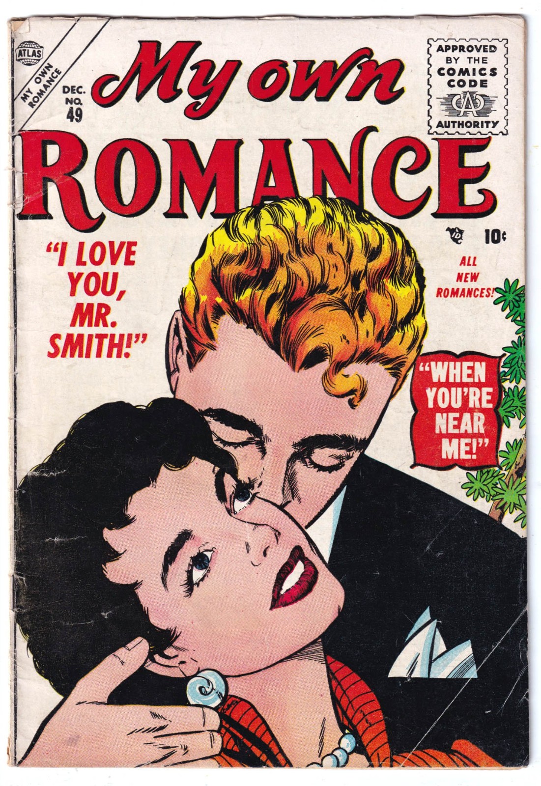 MY OWN ROMANCE 49 (1955 Atlas) MATT BAKER art; RARE 3 CGCs, VG 4.0