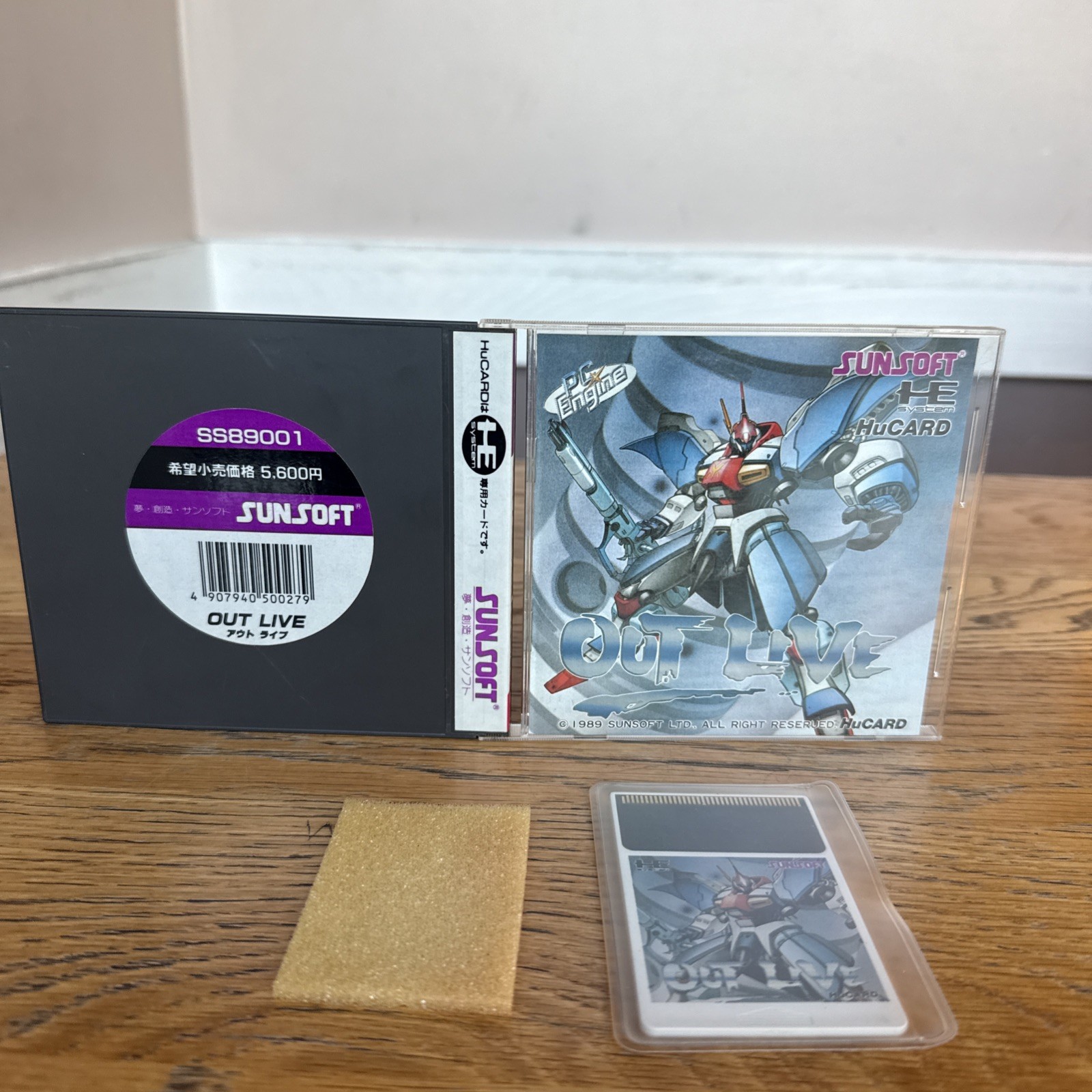 OUT LIVE NEC PCENGINE (PCE) HUCARD NTSC-JAPAN (COMPLETE - VERY GOOD CONDITION)