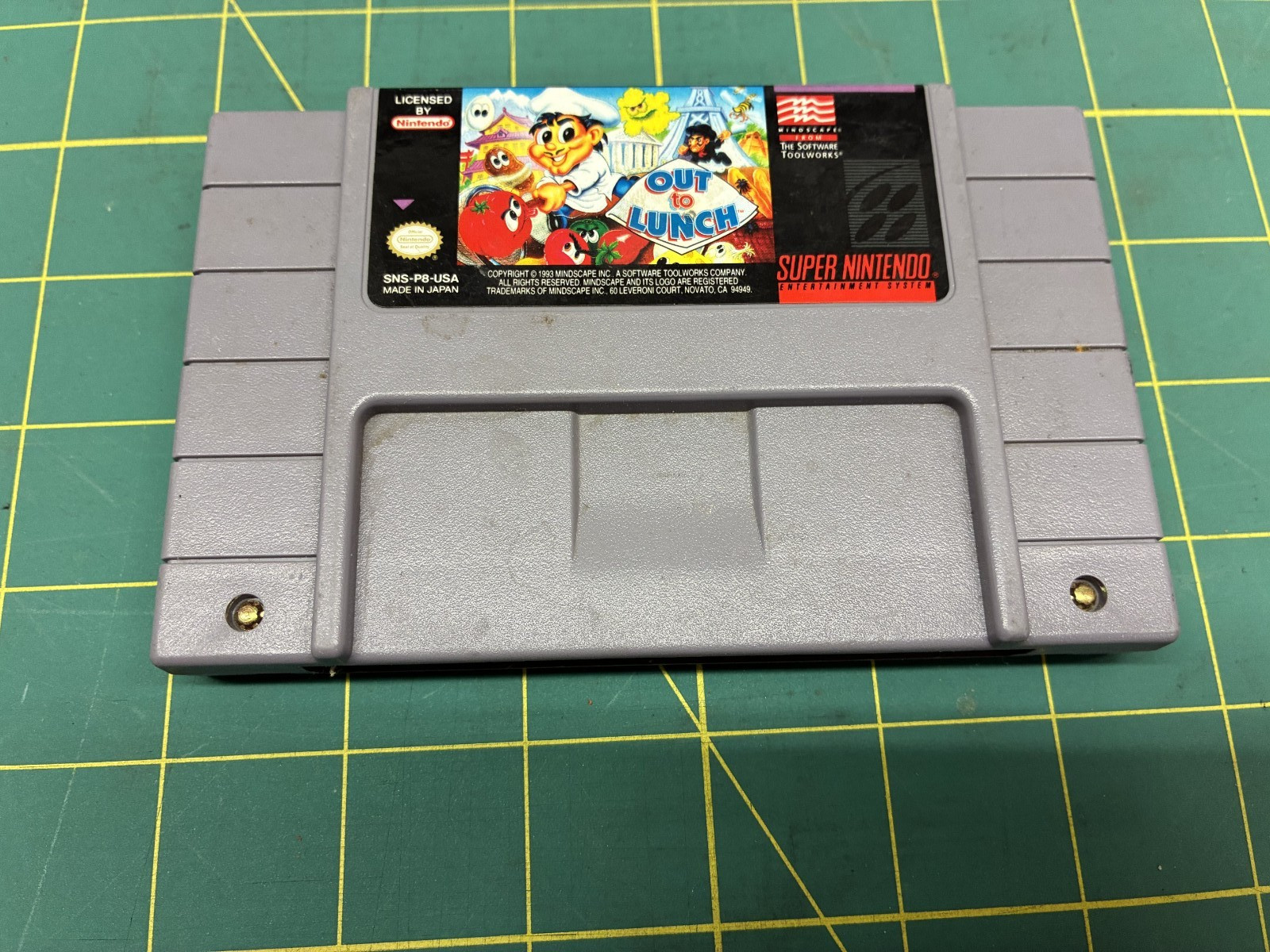 Out to Lunch (Super Nintendo SNES, 1993) Cartridge Only