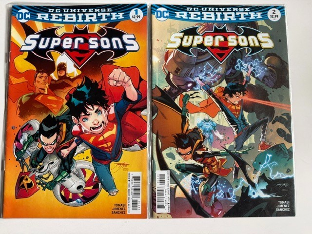 Super Sons #1 #2 DC Rebirth 2017 Peter Tomasi Jorge Jimenez Superman Batman