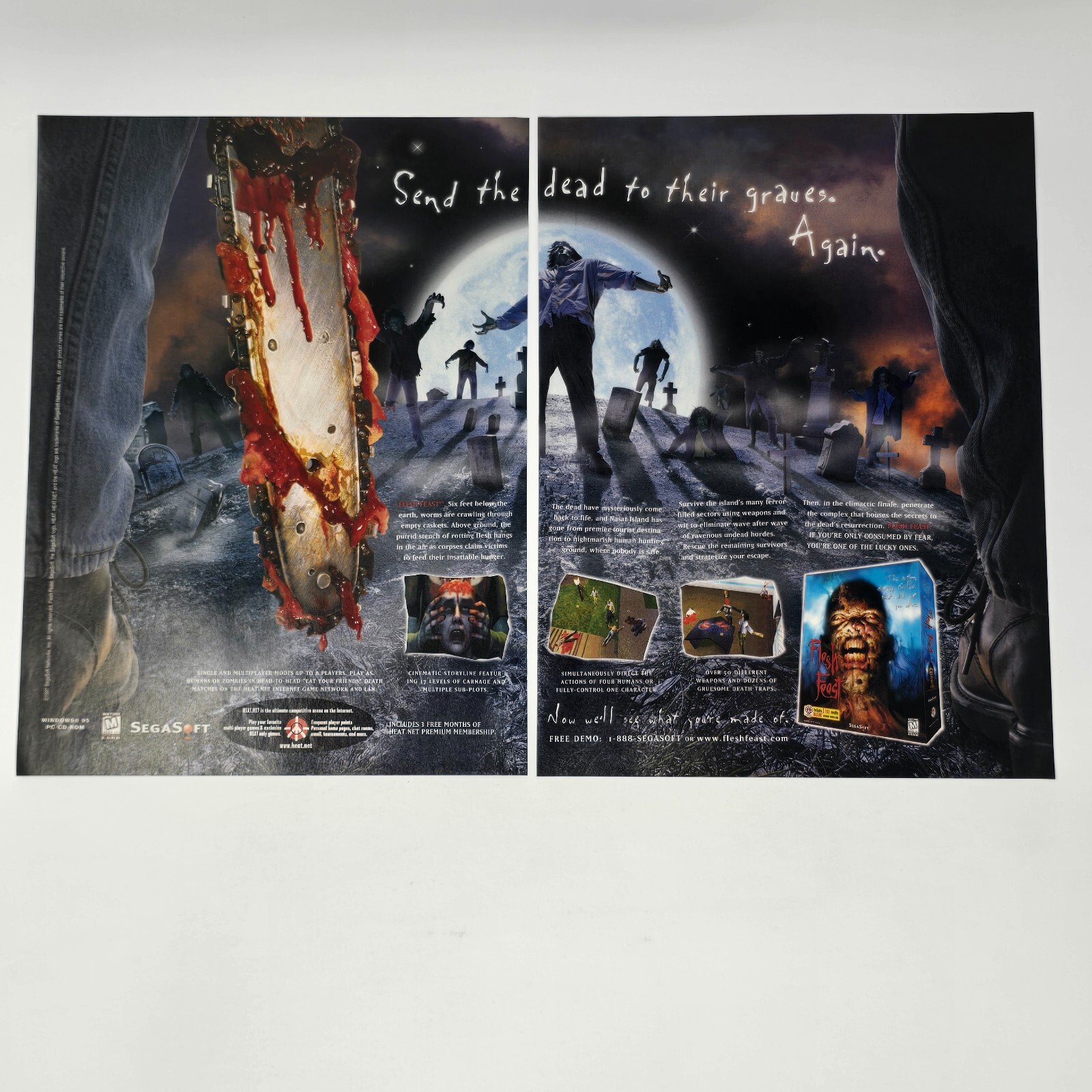 Flesh Feast PC SegaSoft Sega Graves Print Ad/Poster Promo Art